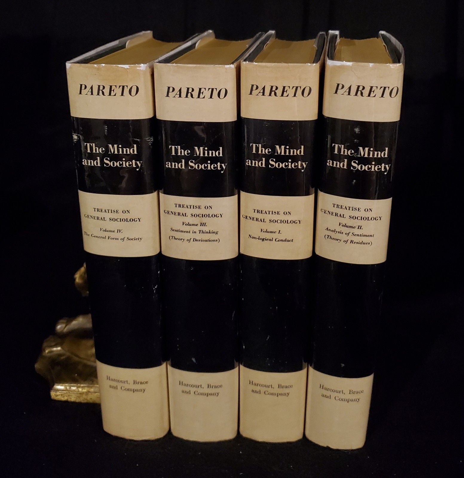 Vilfredo Pareto ~ The Mind And Society A Treatise On General Sociology 1935 ~ COMPLETE SET