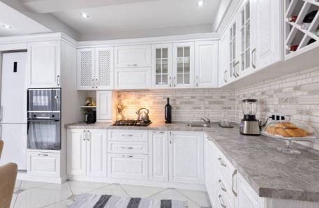 Modern White Wooden Kitchen — Mohegan Lake, NY — Homescape Kitchens & Baths