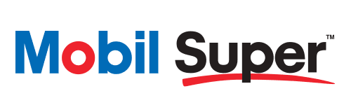 Mobil Super logo with blue 
