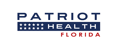 The patriot health florida logo is on a white background.