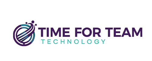 A logo for a company called time for team technology.