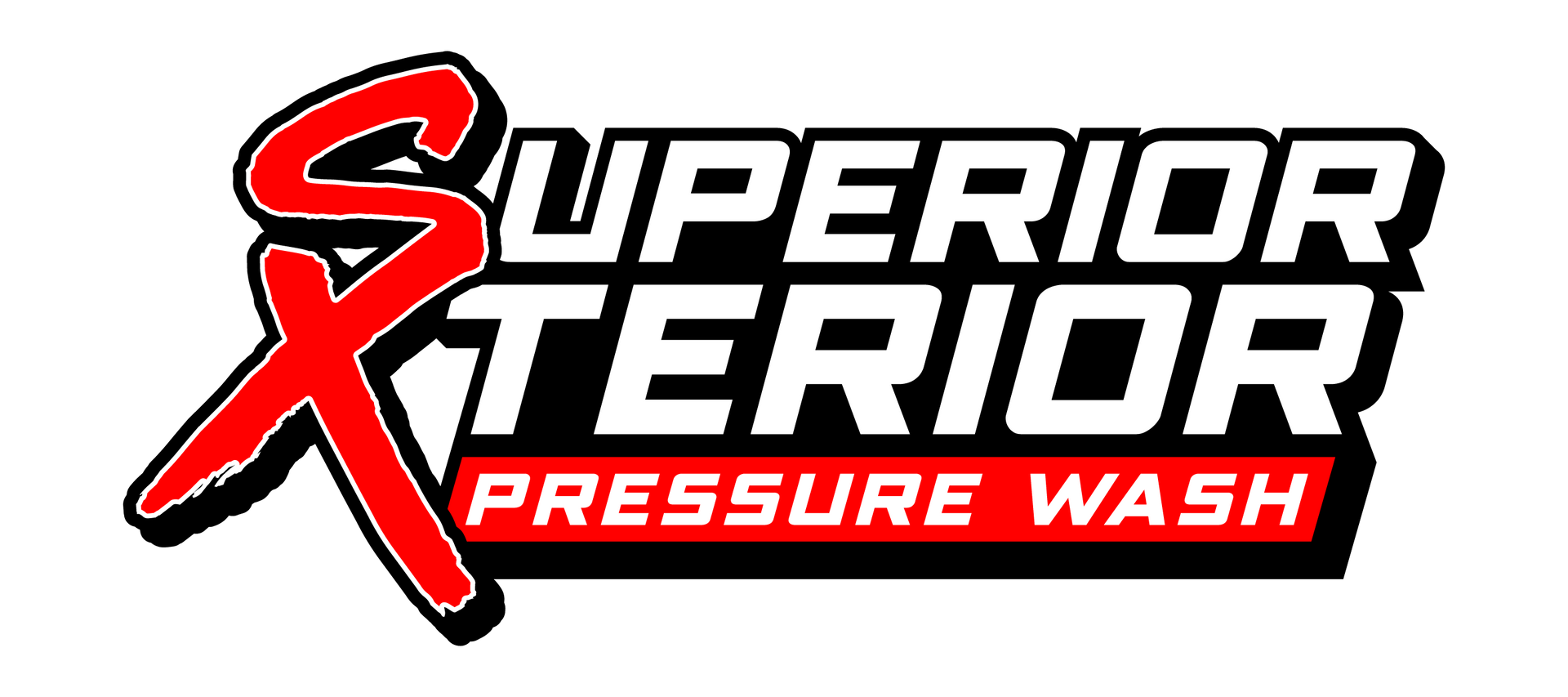 The logo for superior exterior pressure wash