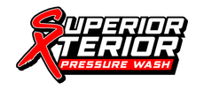 The logo for superior exterior pressure wash