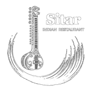Logo Sitar Indian Restaurant bianco
