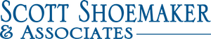 Scott Shoemaker & Associates logo in blue serif text on white background