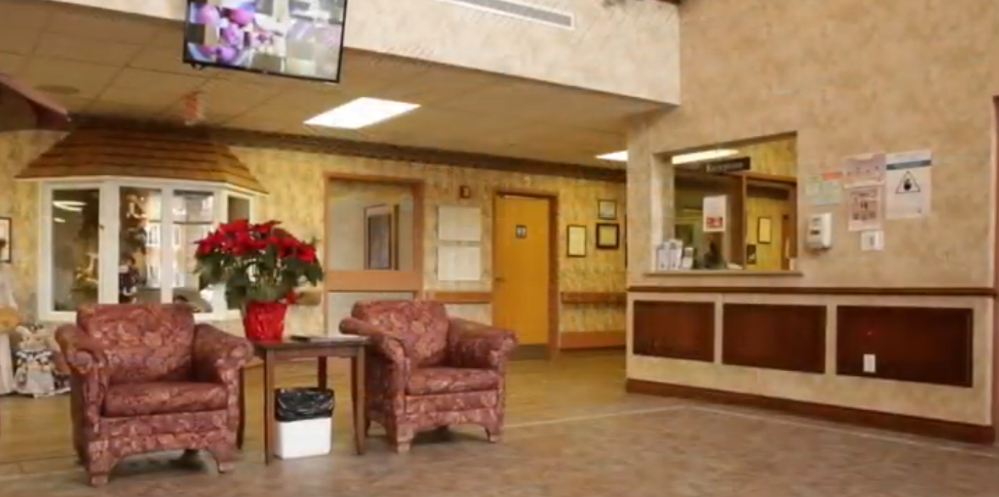 Image of Reception Area of Hillcrest Village Care Centre Midland, Ontario