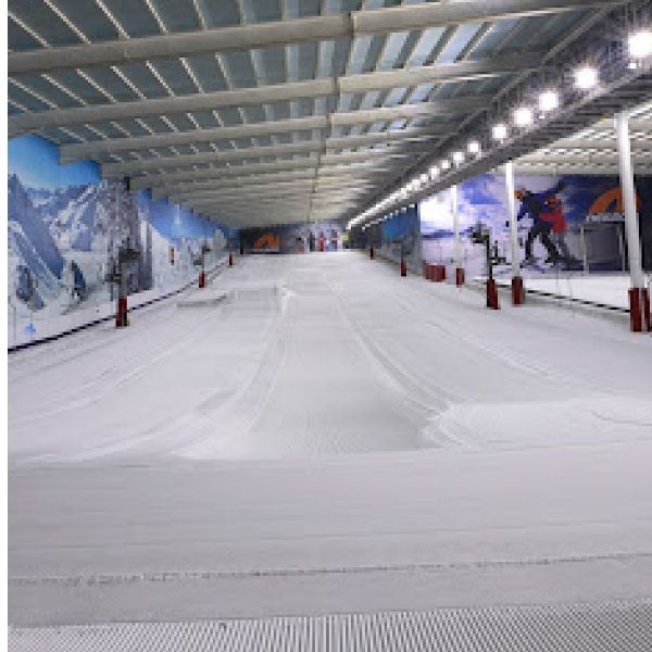 Picture of an indoor ski slope