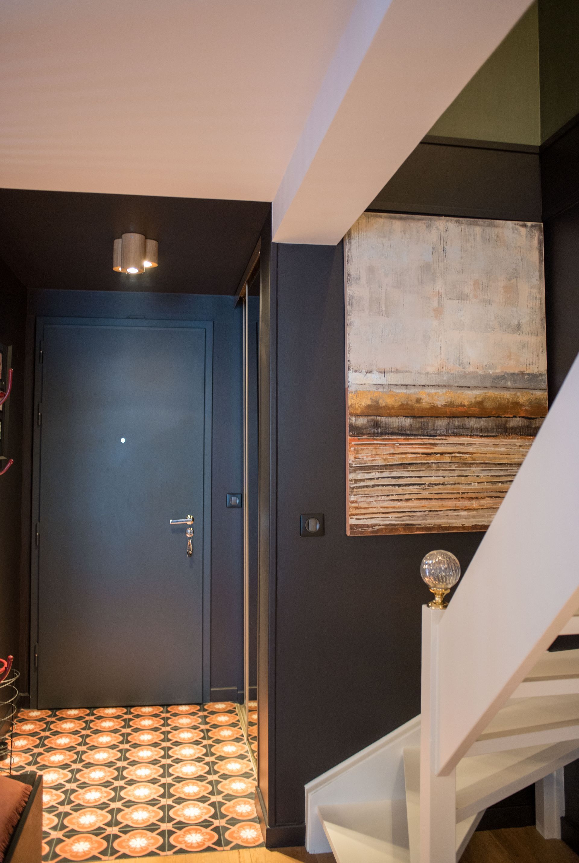 Entrée avec carreaux ciments RDC maison Longjumeau