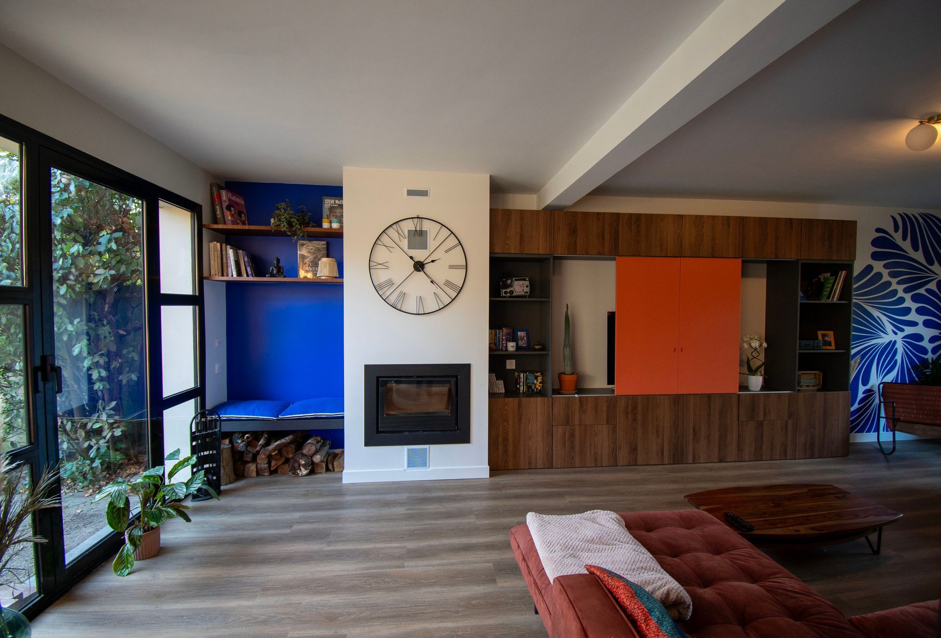 Rénovation Maison salon meuble TV