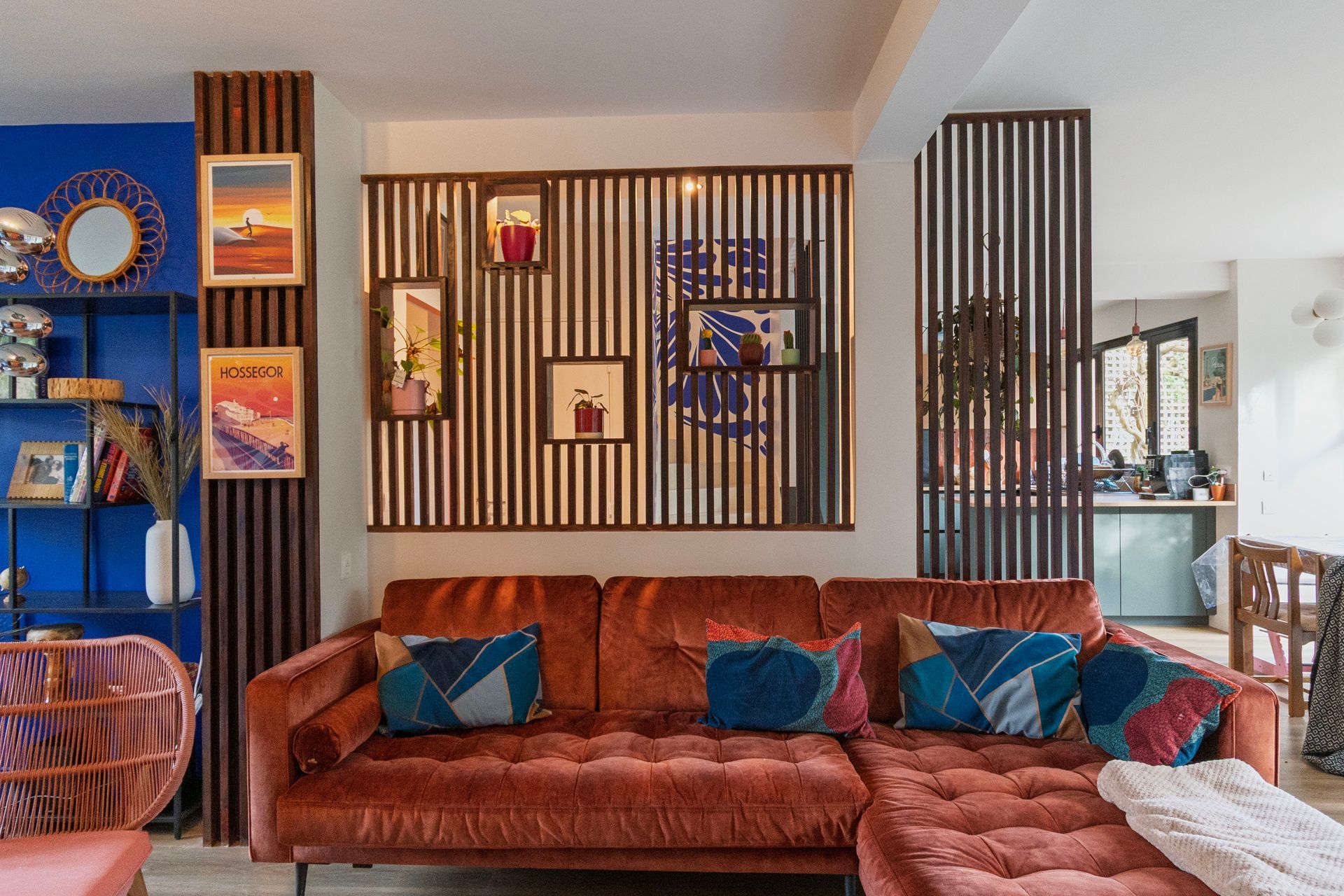 Rénovation Maison salon et séparation tasseaux