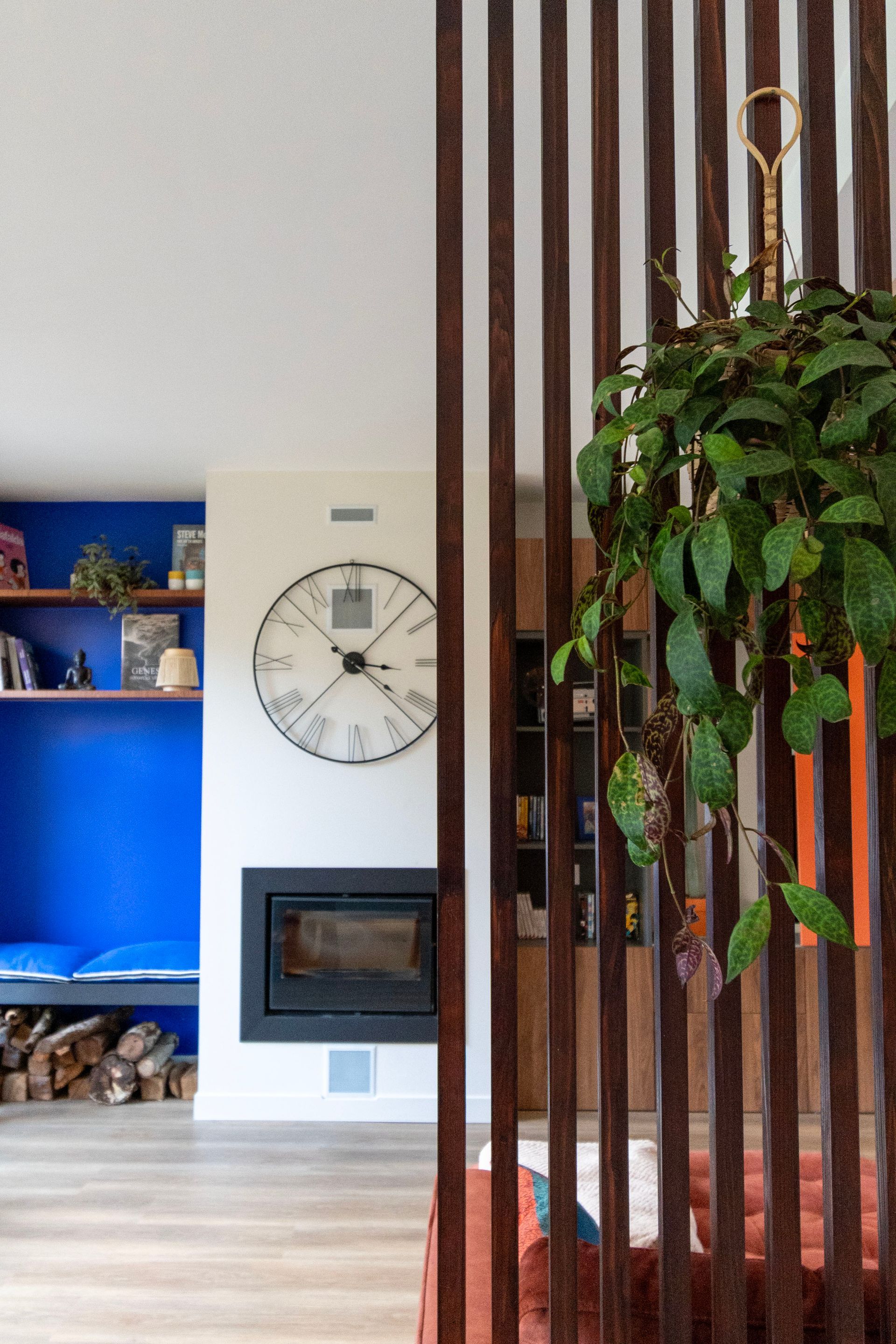 Rénovation maison cheminée et tasseaux