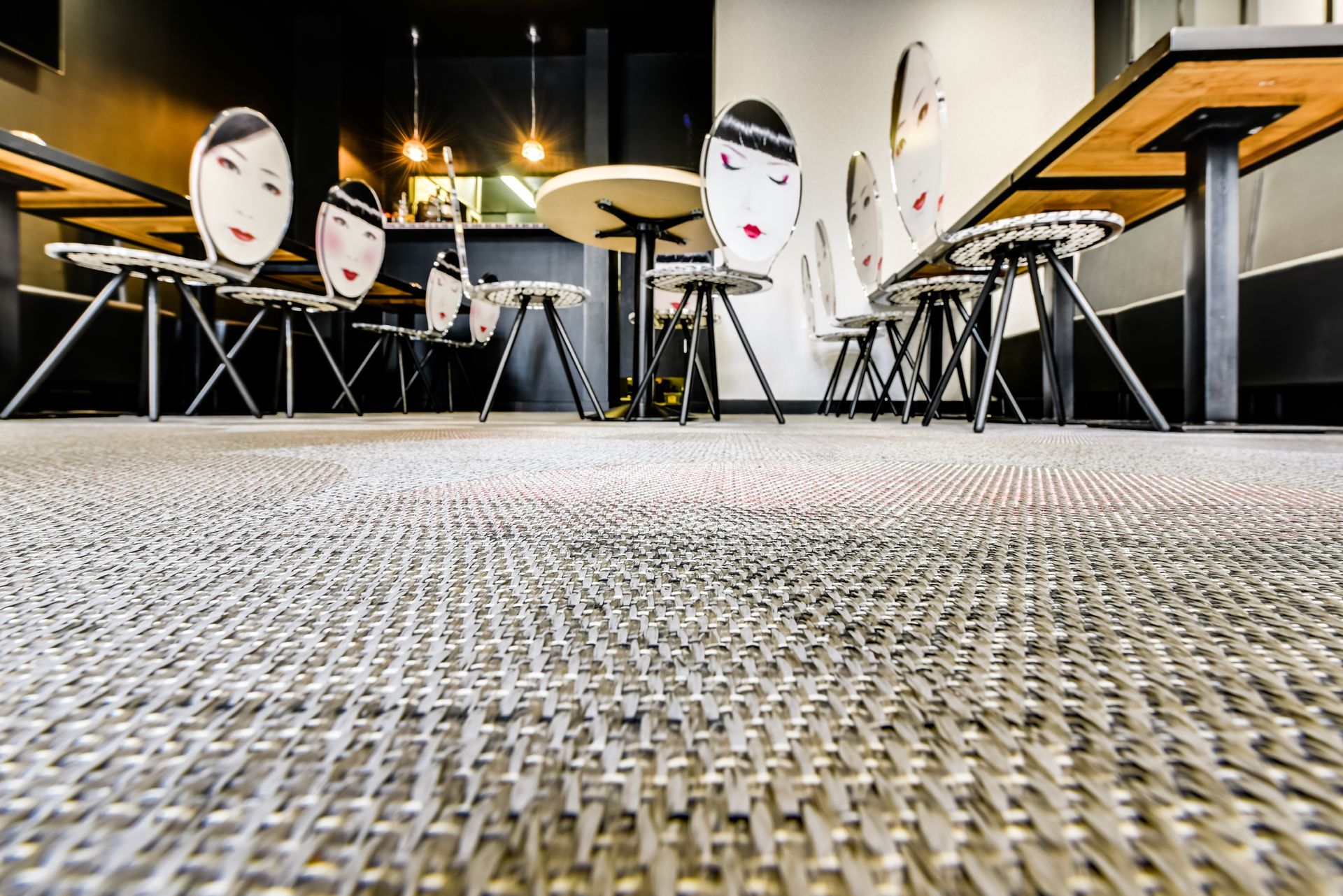 Rénovation restaurant Japonais Paris décoration sol