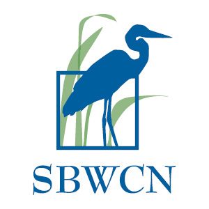 A logo for sbwcn with a bird in a square