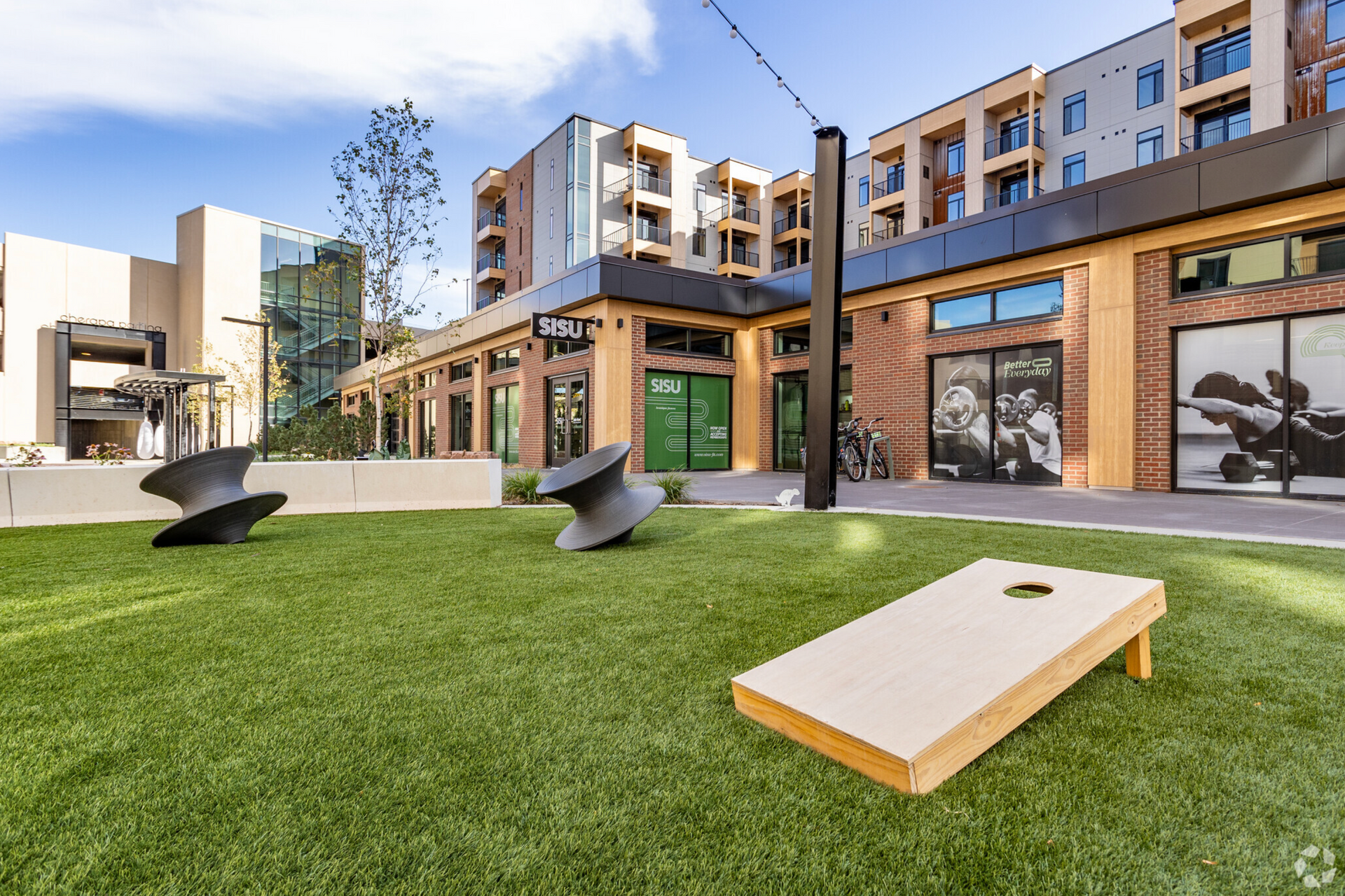 Cherapa Place Plaza located in downtown Sioux Falls alongside The Clark Lofts, The Dakota Flats, and SISU Fit.