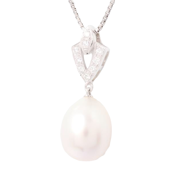 MIKIMOTO PEARL DIAMOND NECKLACE