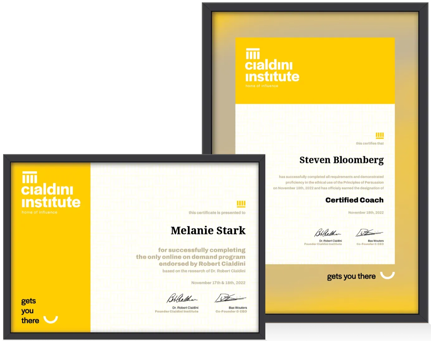 Certificats Cialdini Institute
