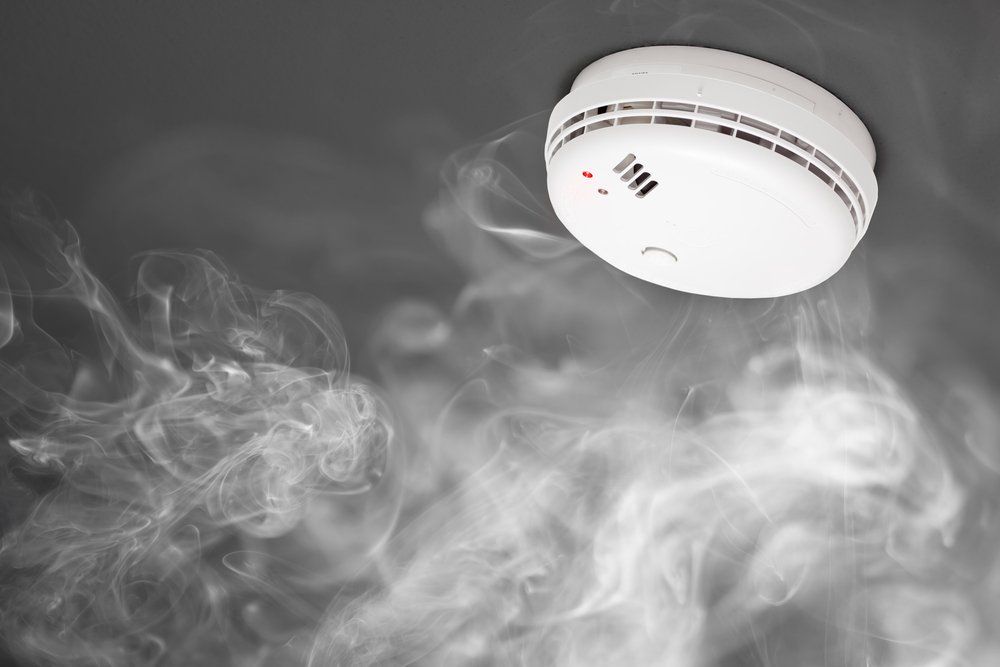 Smoke detector of fire alarm — R & M Electrical in Townsville, QLD