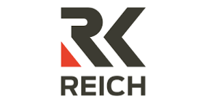 Logo for REICH, featuring 