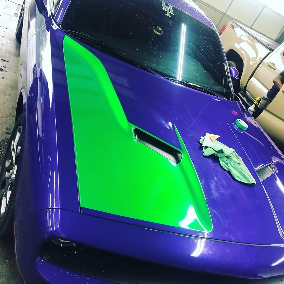 Blue and Neon Green Car Wrap — Maple Heights, OH — Winning Window Tints