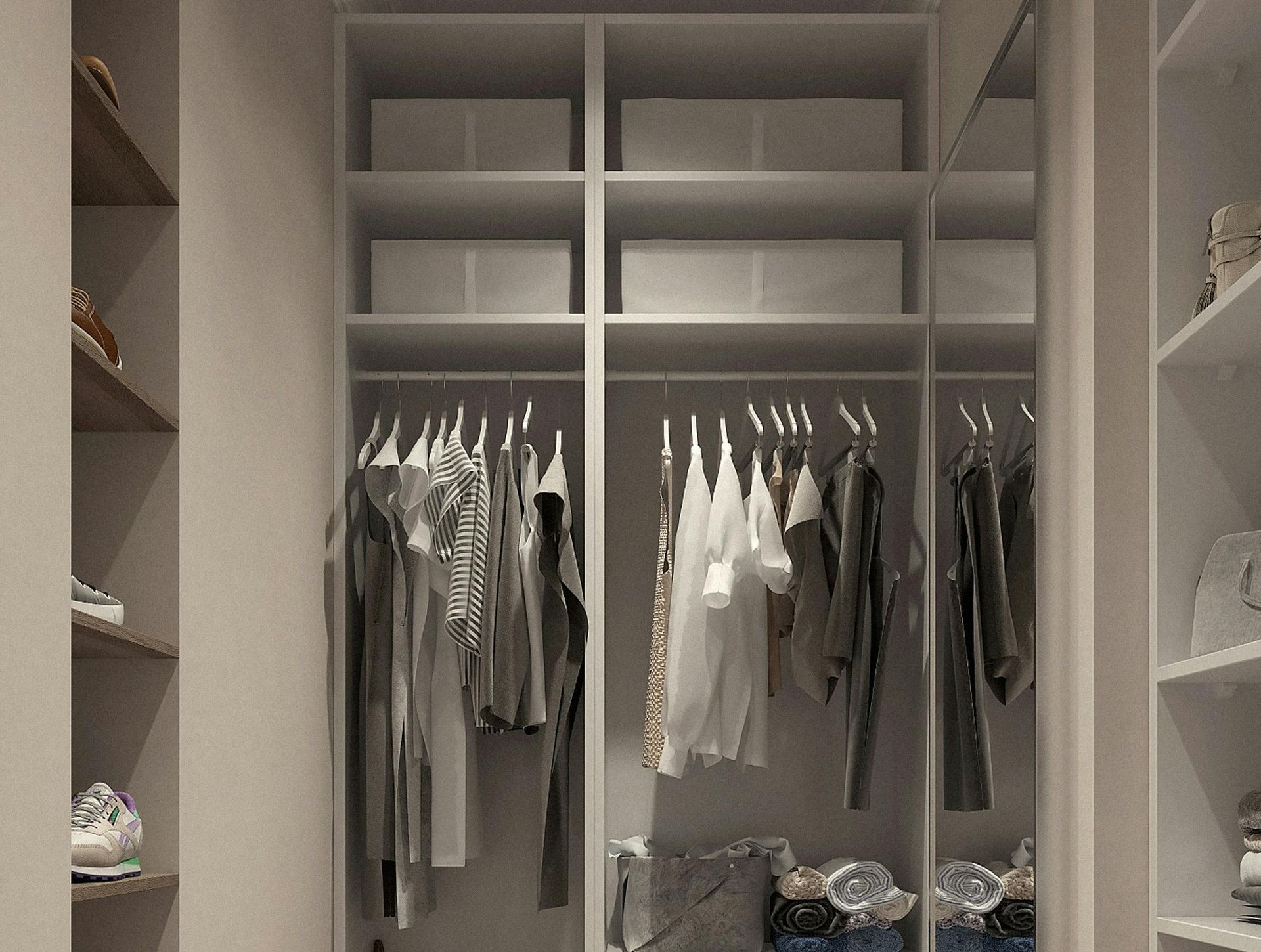 organizing closet