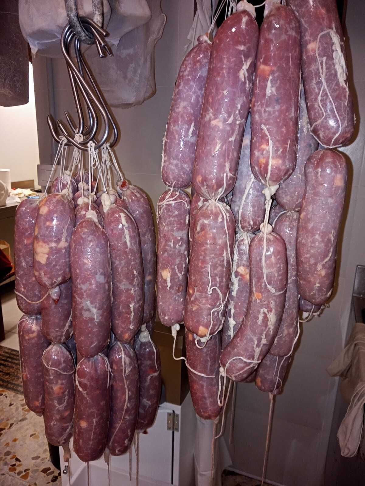 salsicce stagionate maiale razza casertana