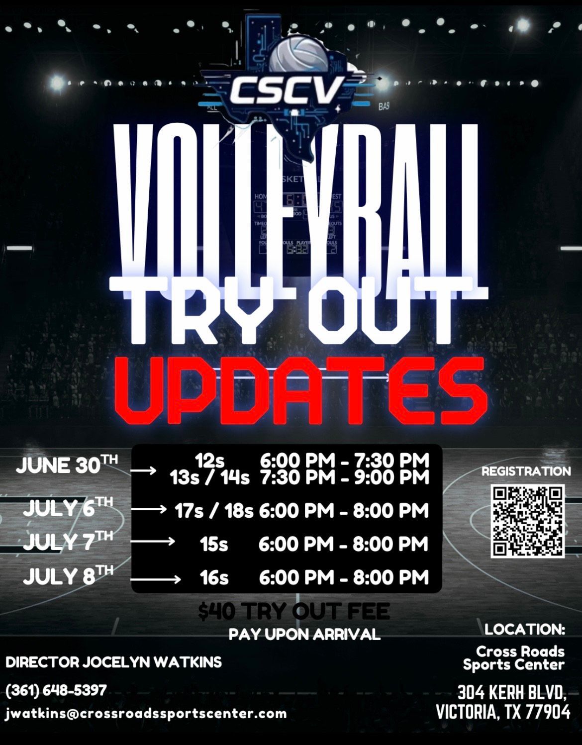 A young girl is playing volleyball in a gym.
