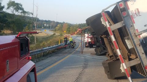 Medium-Duty — Truck Being Flipped on Highway in Erie, PA