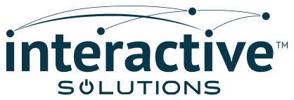 The logo for Interactive Solutions is shown on a white background.