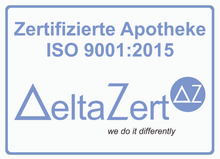 Zertifizierungslabel für eine Apotheke: