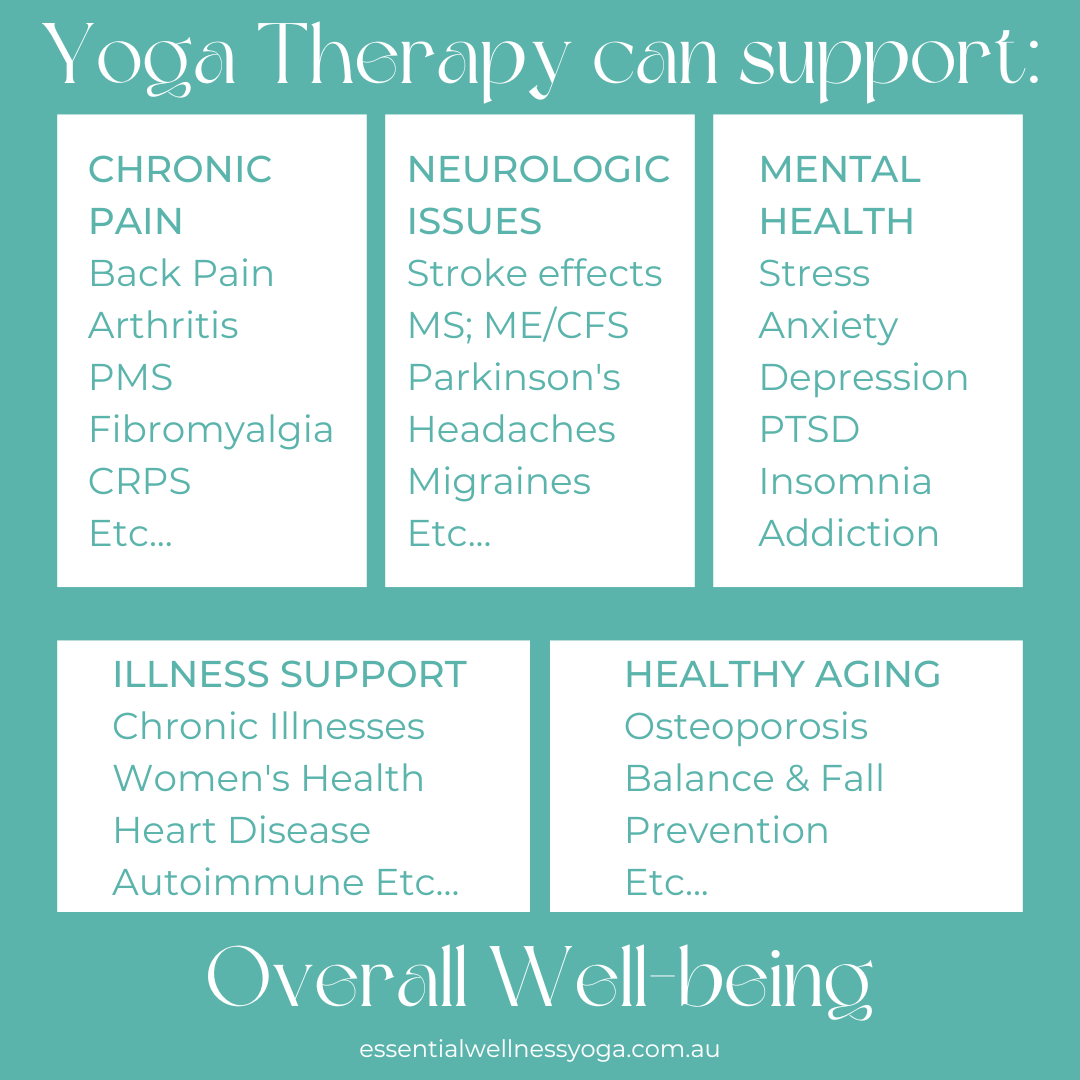 Yoga Therapy can support health and wellness