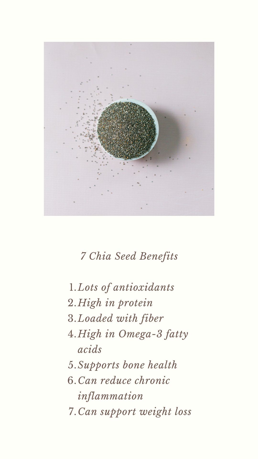 7 Chia Seeds benefits