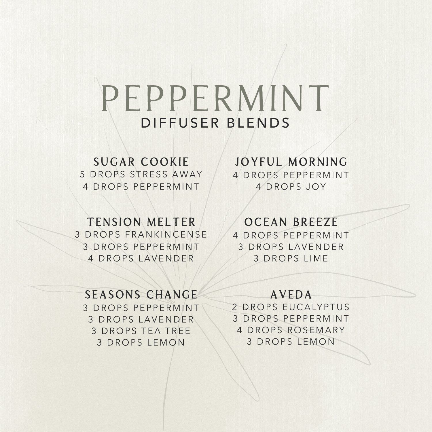 Peppermint Diffuser Blends