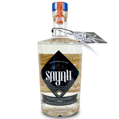 Ambachtelijk gemaakte likeur met de smaak van vers gebakken spekkoek