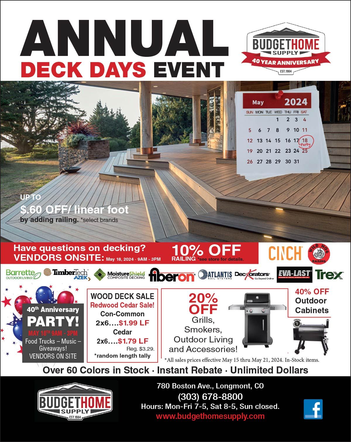 Annual Deck Days Event is Here!