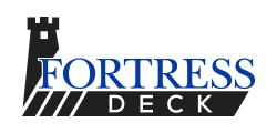 The fortress deck logo has a castle on it.
