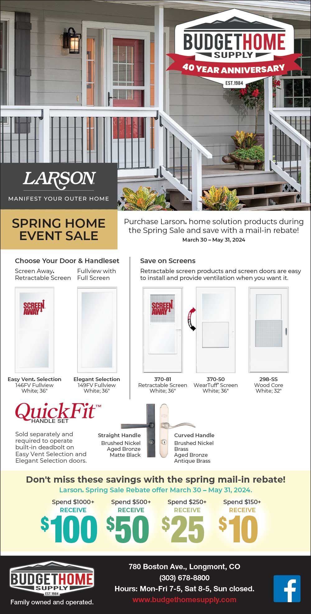 Larson Spring Home Event Sale