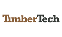 The timber tech logo is brown and black on a white background.