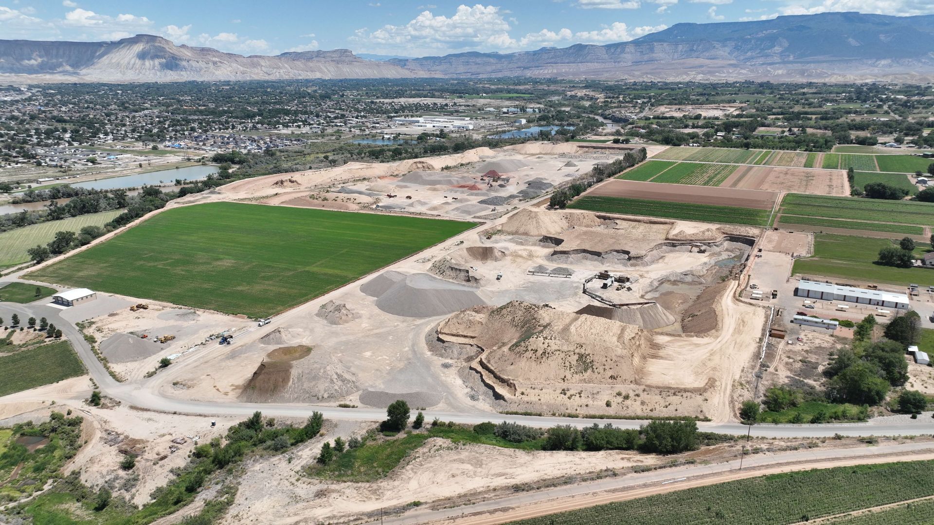 Parkersons Gravel Pit Aerial Photo