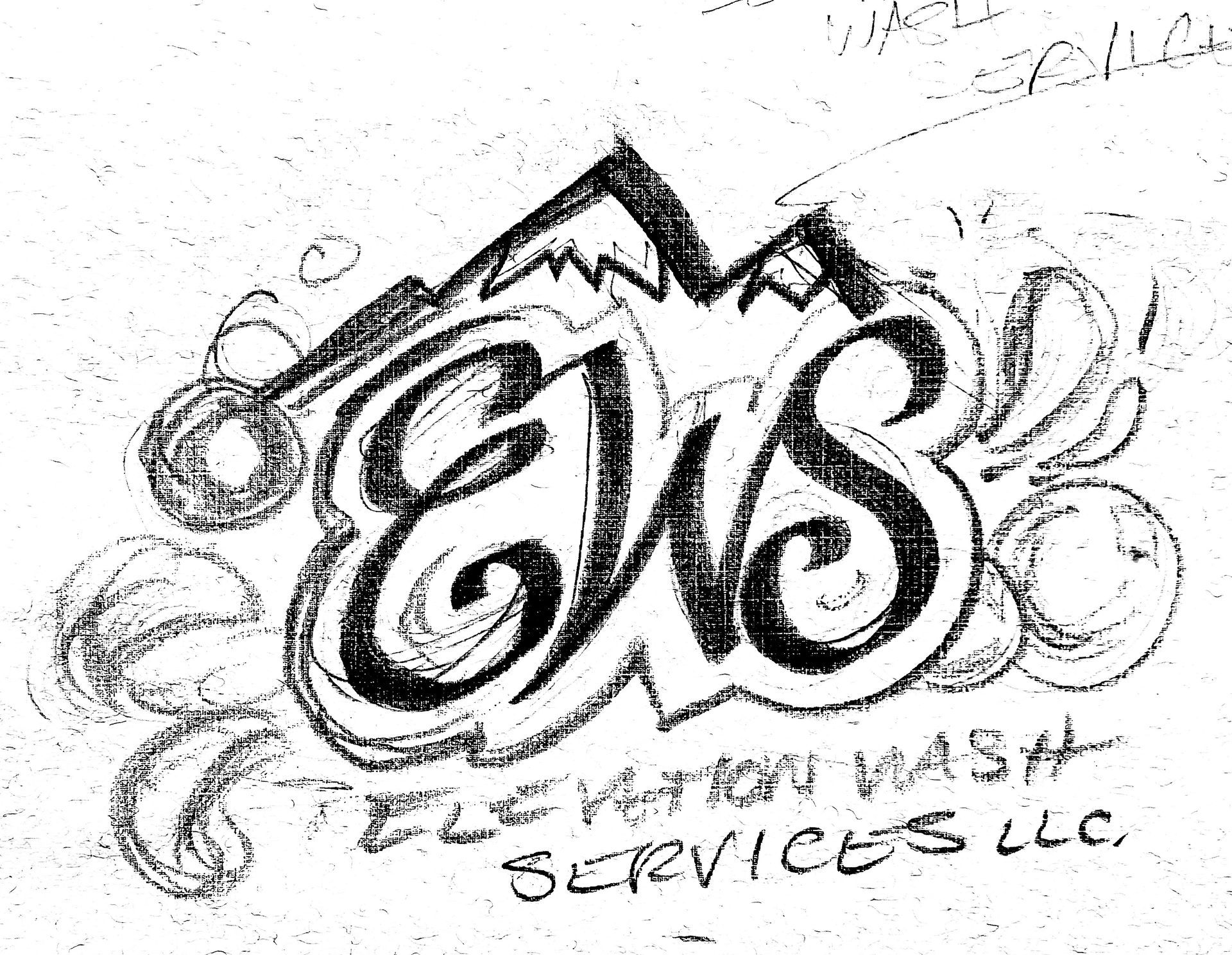 Elevation Wash Services Logo Sketch