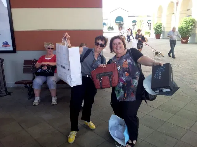 Successful shopping trip and smiles all around.