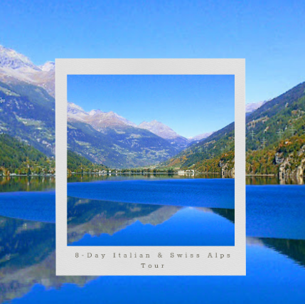 A picture of a lake with mountains in the background