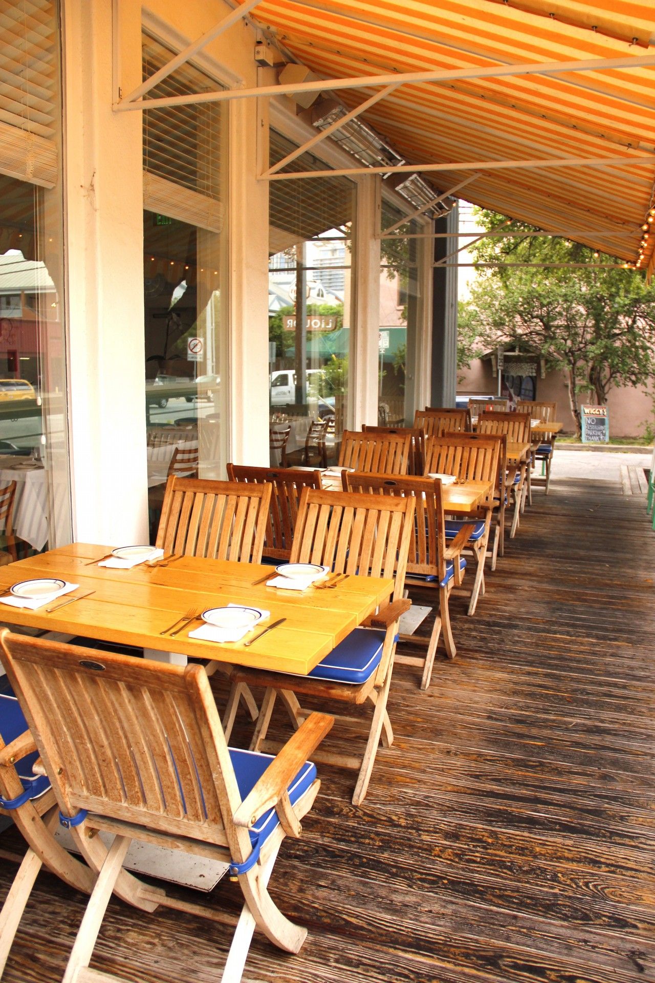 Restaurant patio