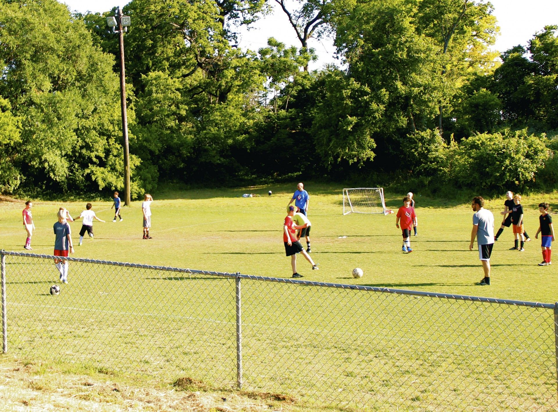 People playing soccer
