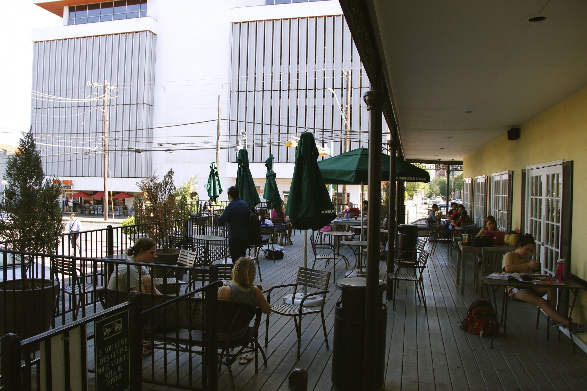 Restaurant patio