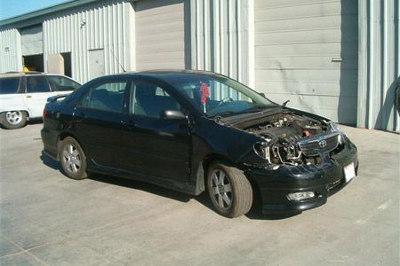 Toyota Black Car Before | Coelho's Body Repair