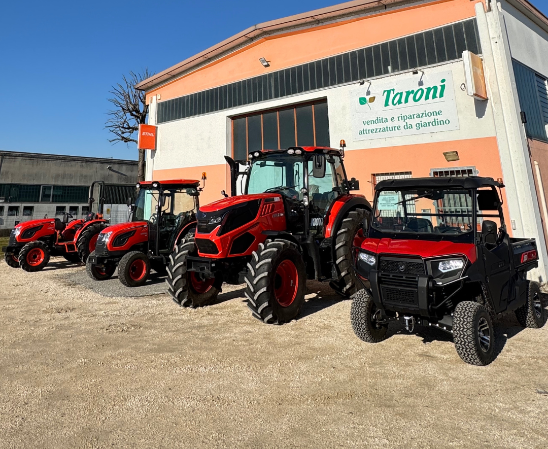 Trattori Kioti per agricoltura e giardinaggio da TARONI SNC. 