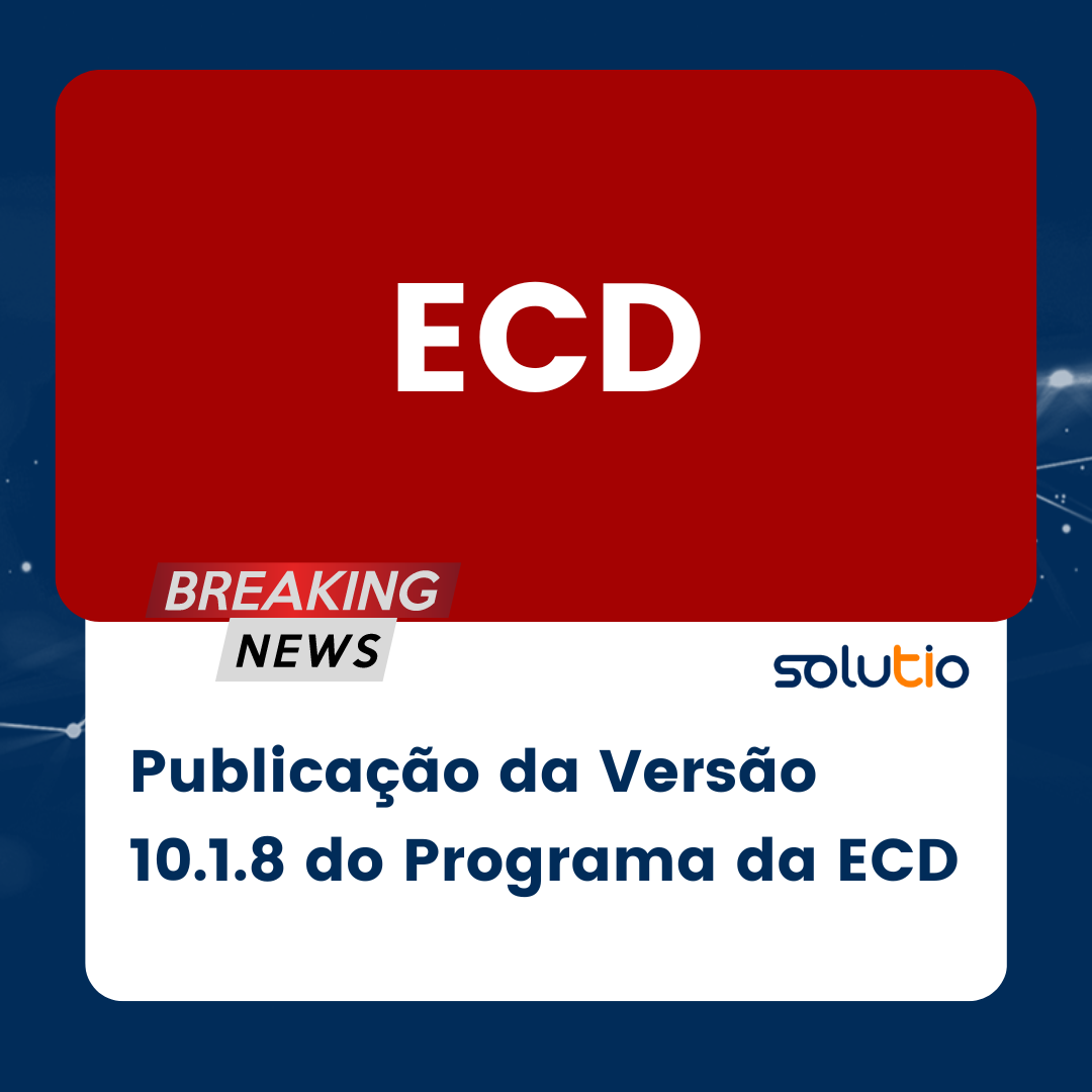 Publicação da Versão 10.1.8 do Programa da ECD