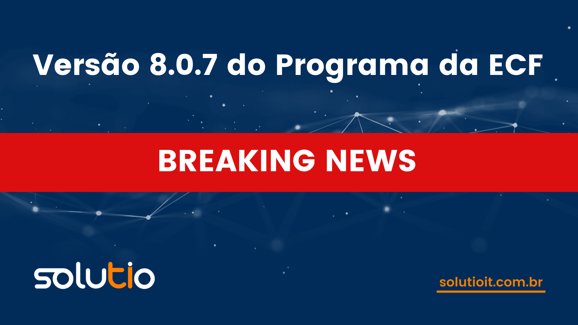 Versão 8.0.7 do Programa da ECF