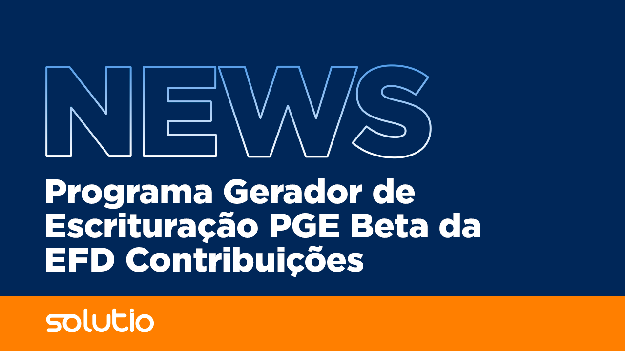 EFD contribuições - versão beta do PGE