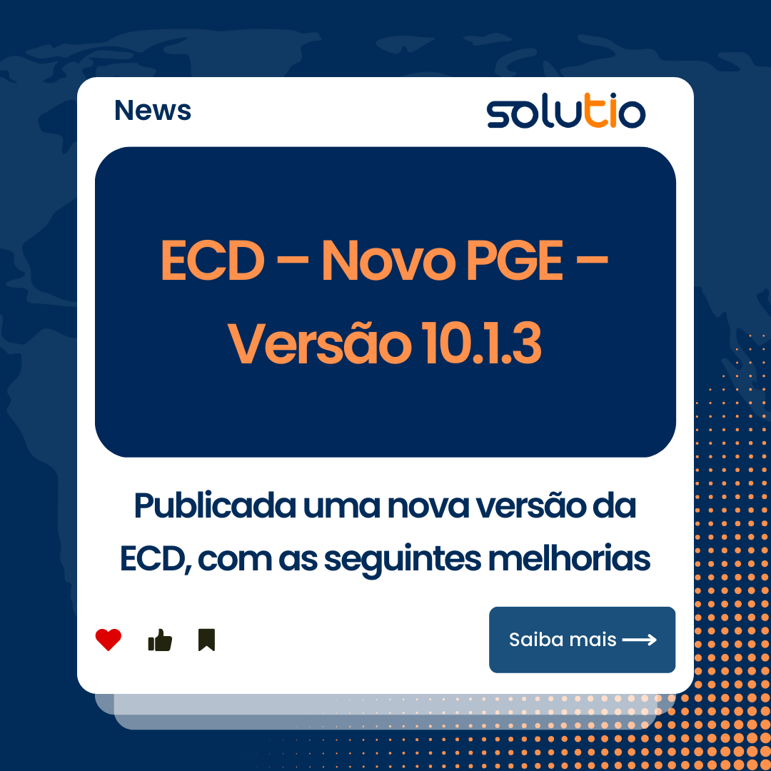 ECD – Novo PGE – Versão 10.1.3